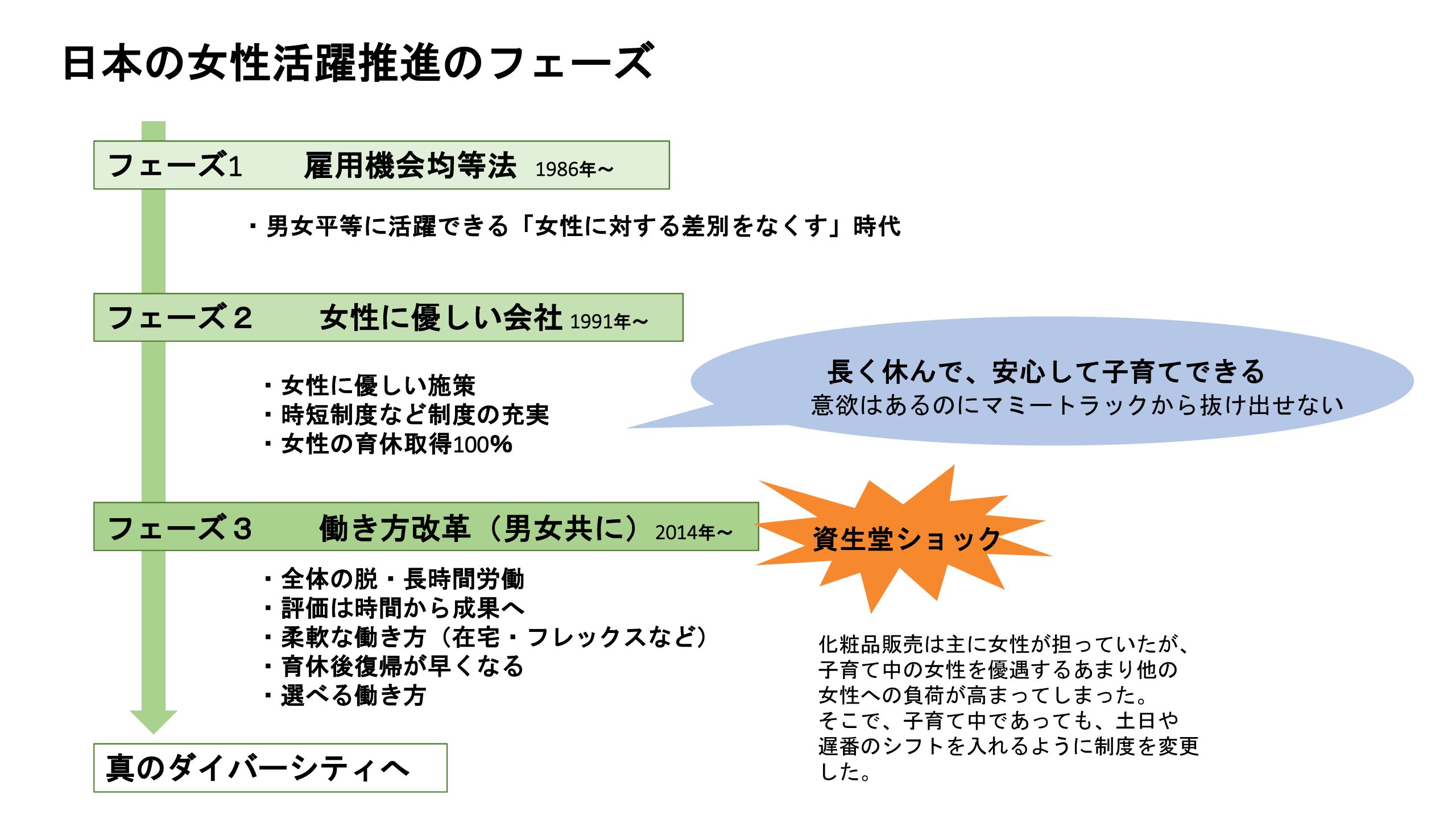 図1　日本の女性活躍推進のフェーズ