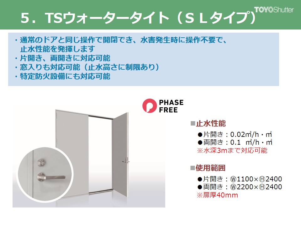 図6　 TSウォータータイト（SLタイプ）