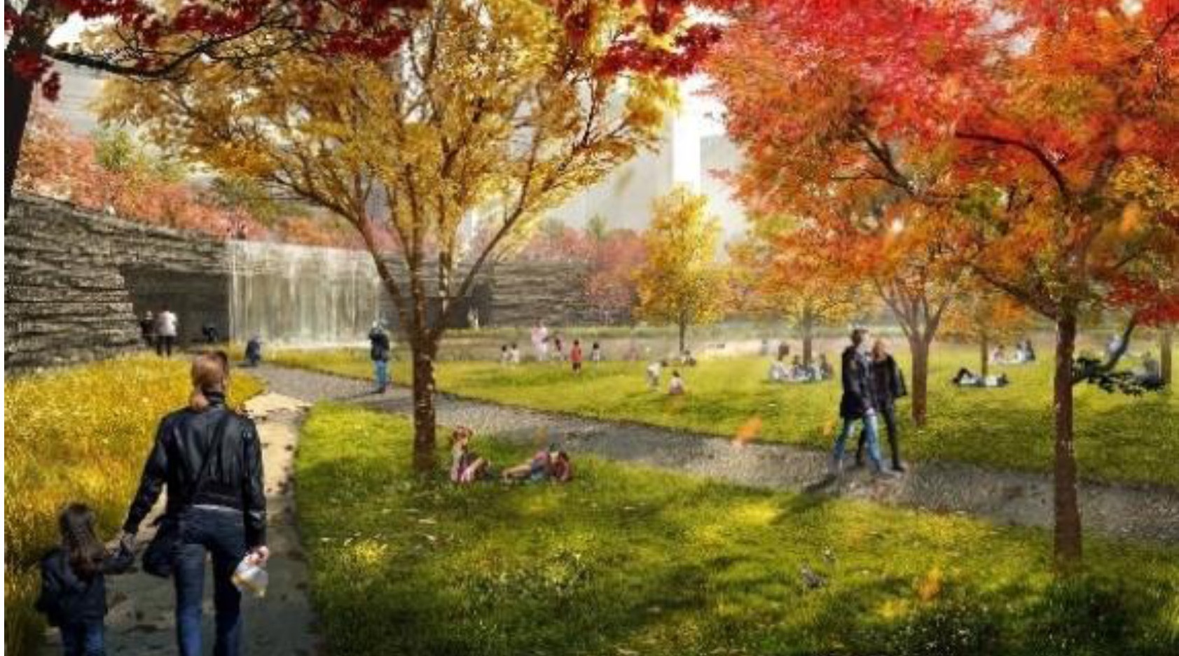 秋は紅葉に彩られる（ノースパークは2027年完成予定）
